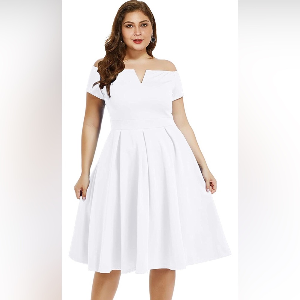 NWT LALAGEN Women's Vintage 1950s Party Cocktail Wedding Swing Midi Dress